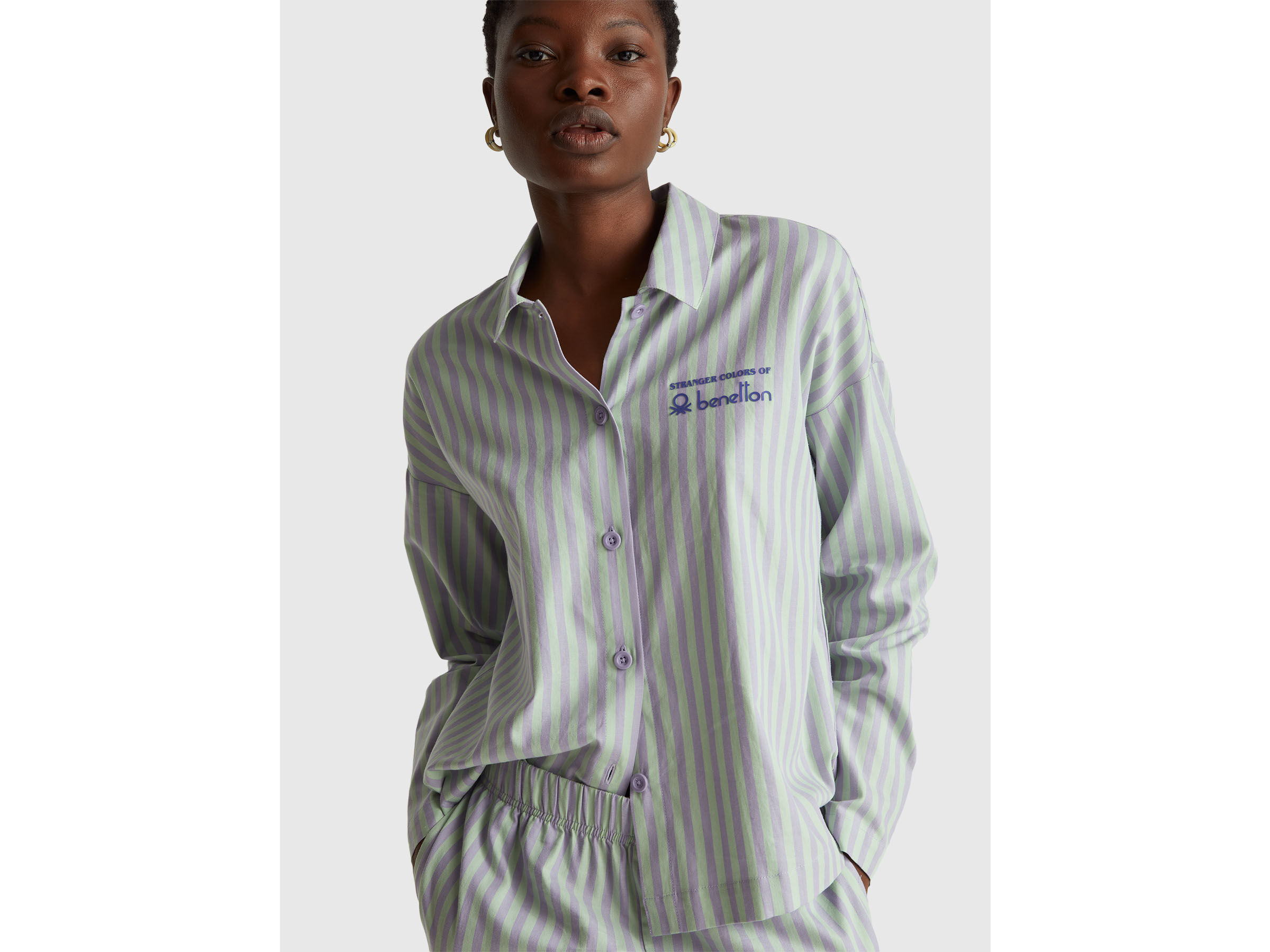 PYJAMA(JACKET+TROUSE Women image number 4